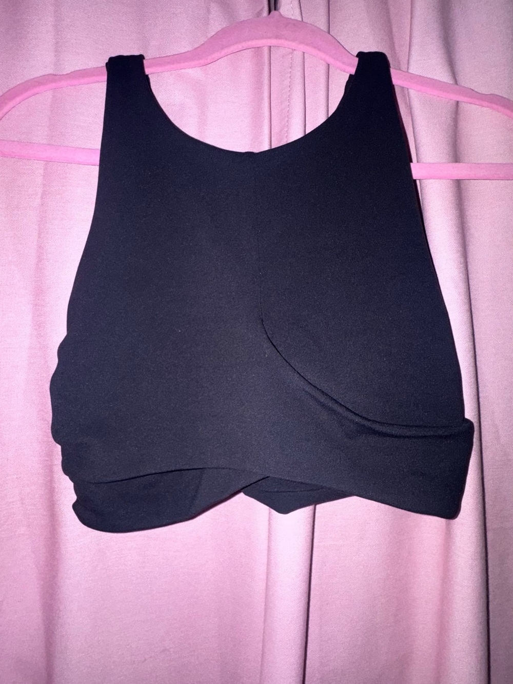 lululemon athletica Black Twist-Front Crop Tank